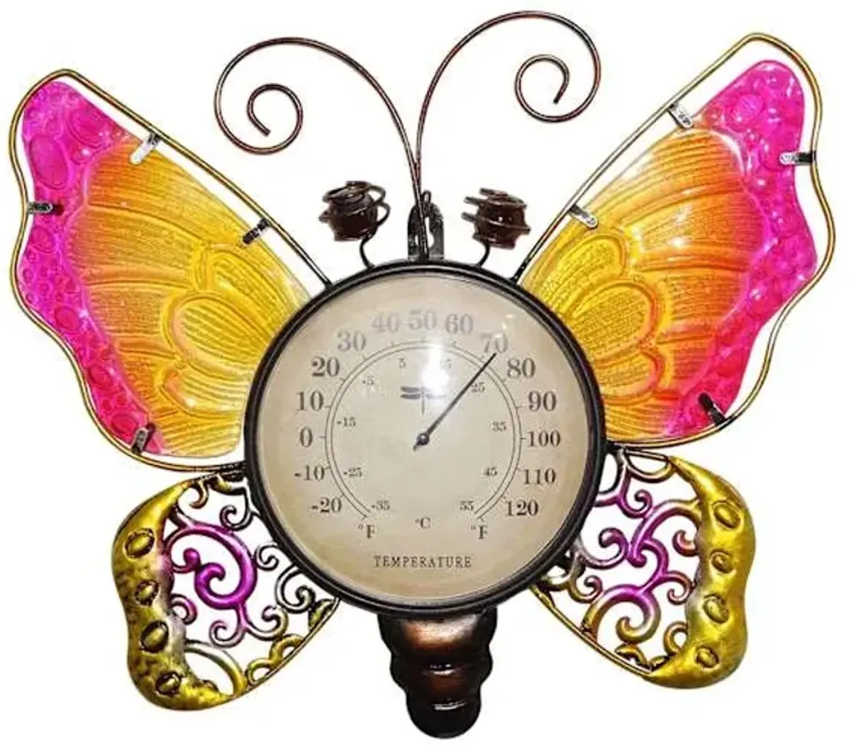 Butterfly Outdoor Thermometer, 14.5x13