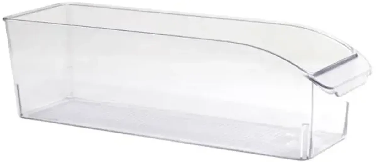 Clear Fridge Organizer Bin, 12.3x4