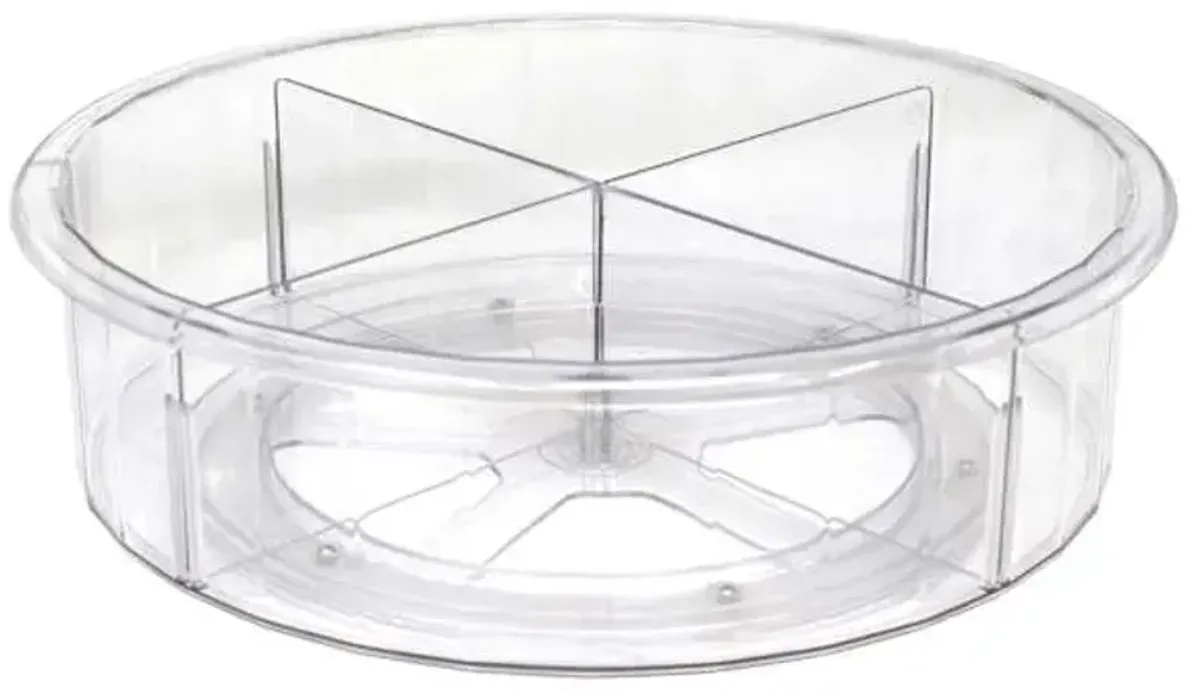 4-Section Clear Rotating Organizer