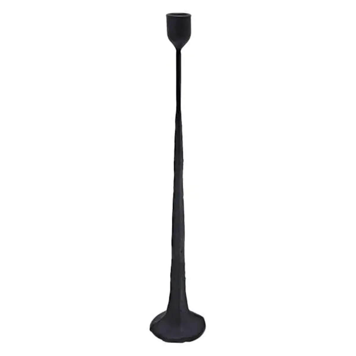 Black Metal Taper Candle Holder, 17"