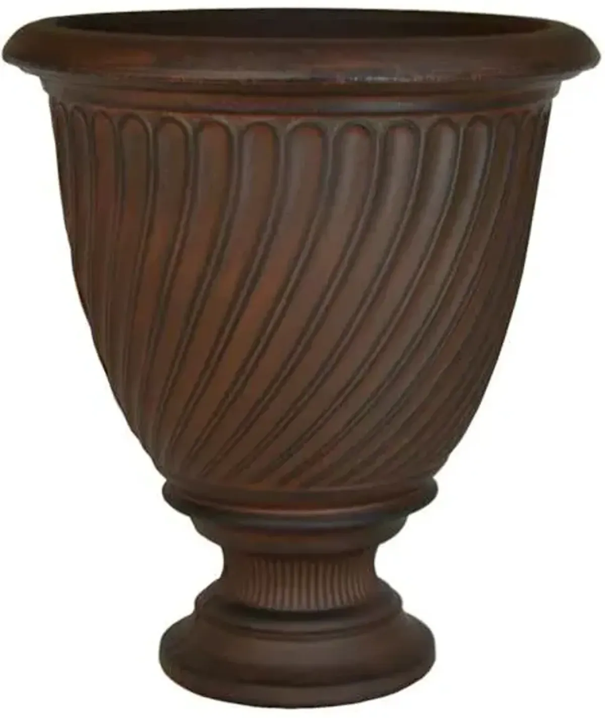 Trevi Rust Brown Urn Planter, Medium
