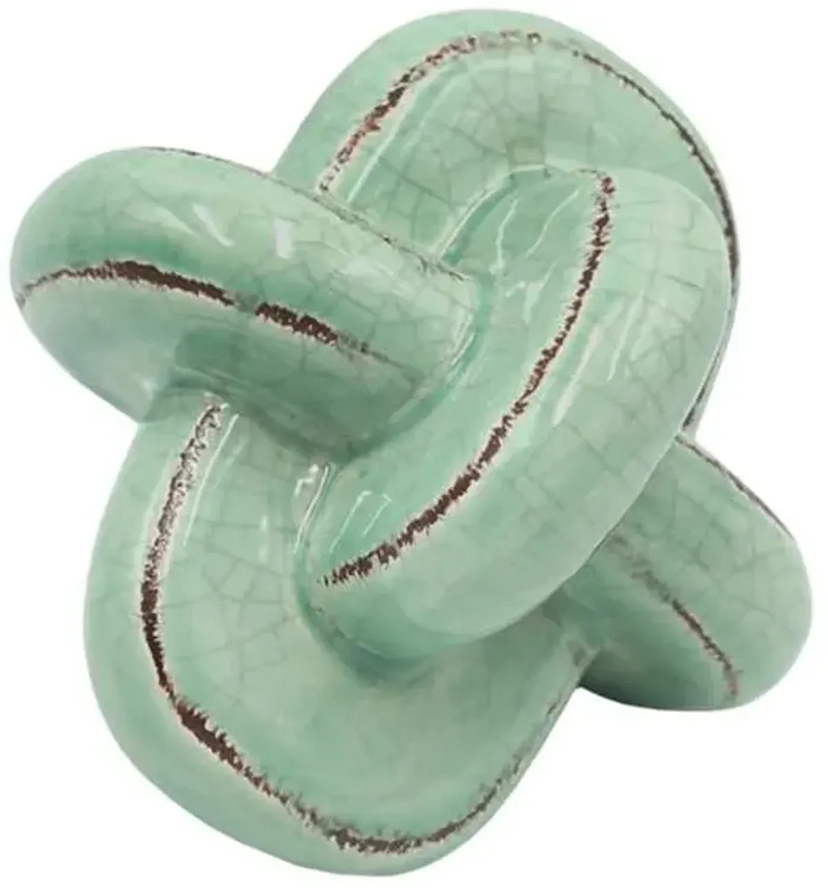 Tracey Boyd Ceramic Green Knot, 5"