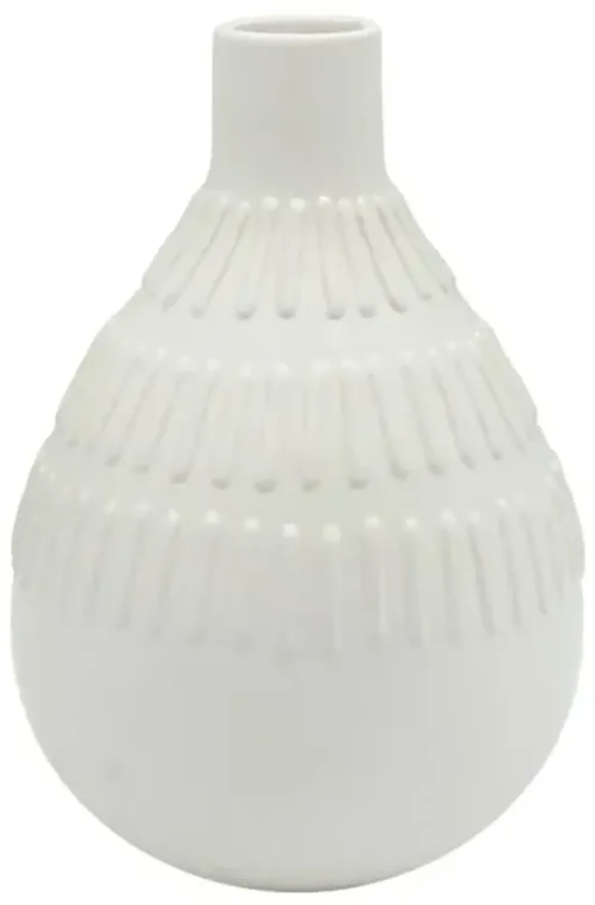 Tracey Boyd Bevel Ceramic Vase, 7"