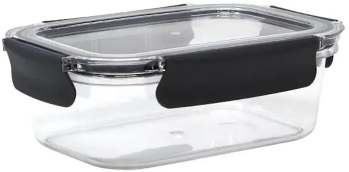 Grey Airtight Plastic Food Container, 30oz