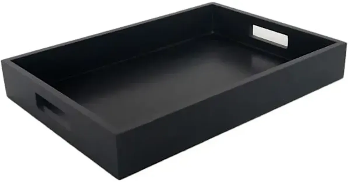 Black Wood Decorative Tray, 16x12