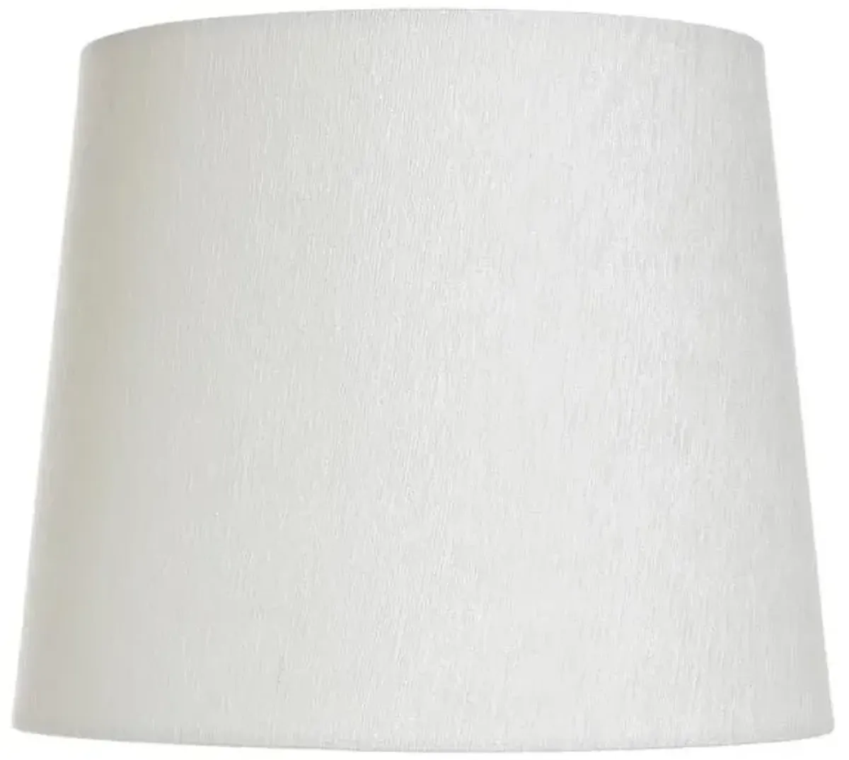 White Soft Textured Small Table Lamp Shade, 9x11x9