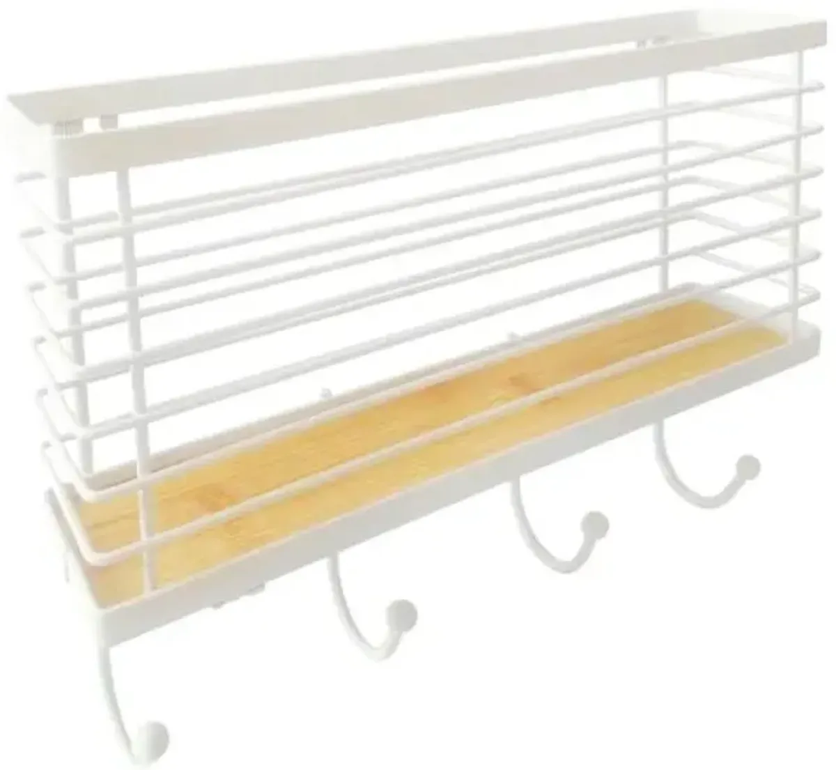 Tao Metal Wall Organizer, Matte Grey