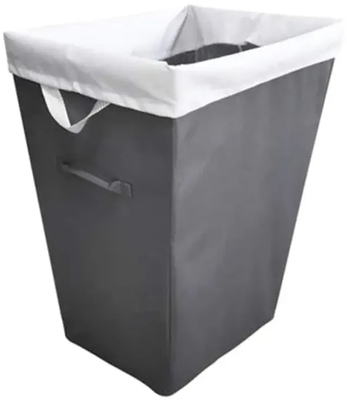 Tapered Laundry Hamper with Removable Liner, Black Pearl