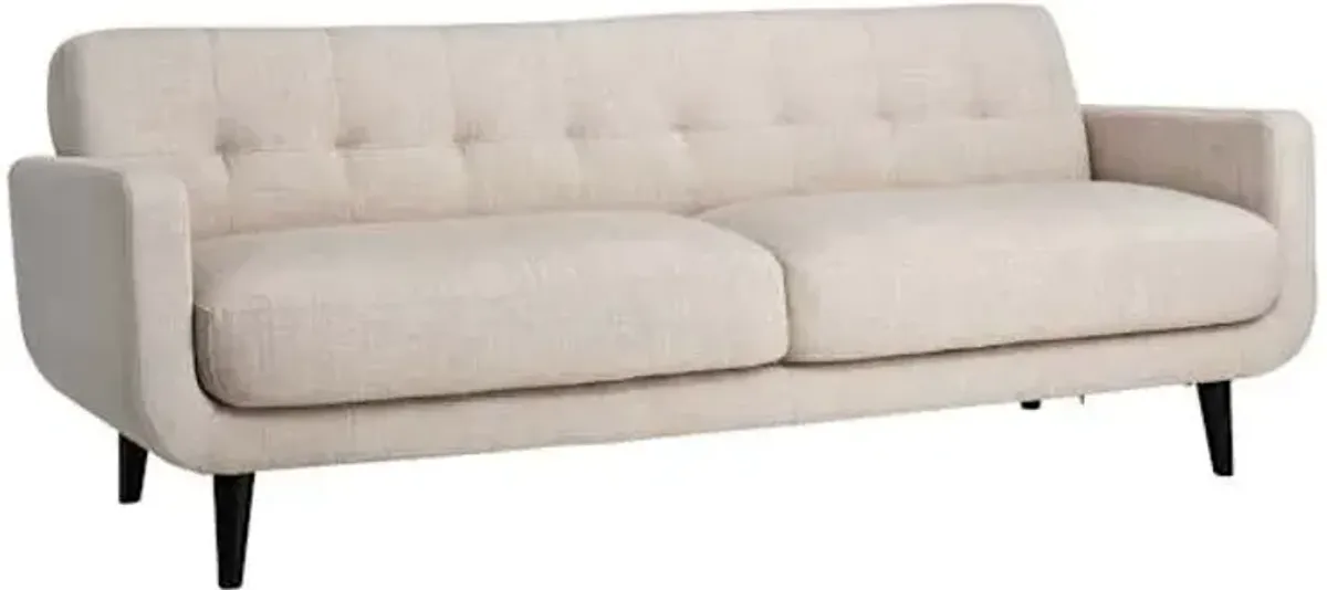 Crosby St. Hadley Tufted Back Sofa, Taupe