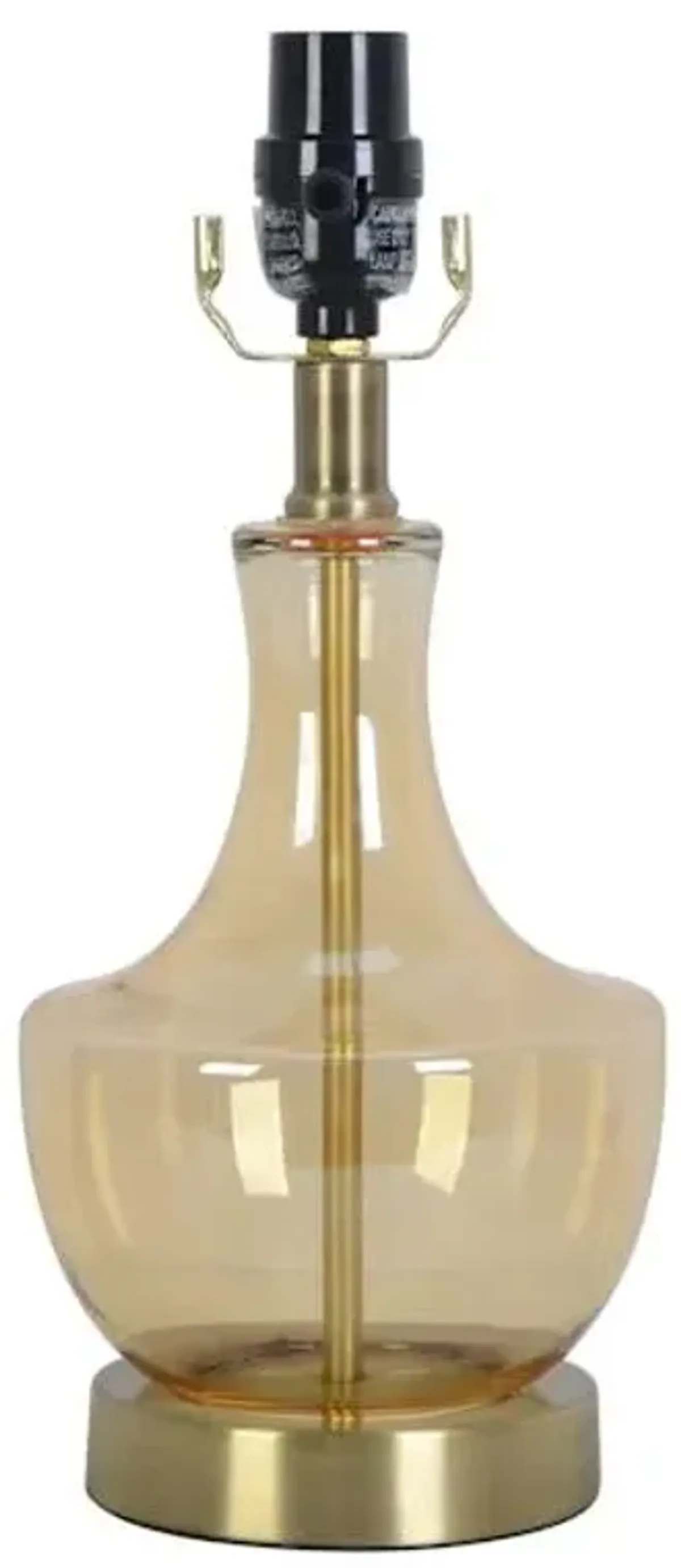 14 IN IRID AMBER GLASS ACC LMP