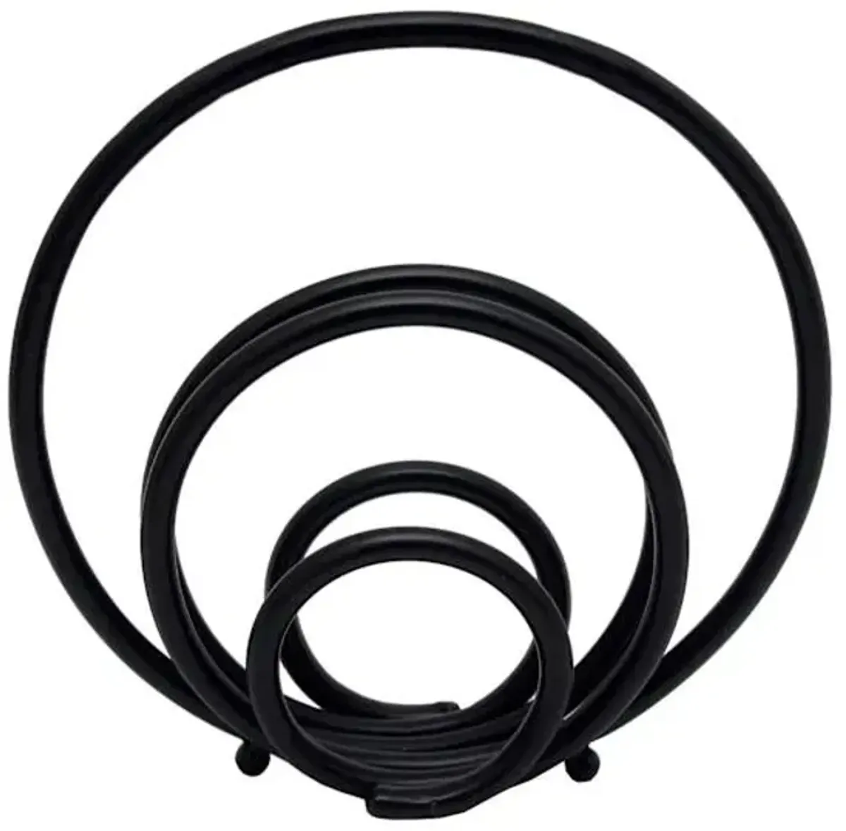 Black Metal Loop Figurine, 12"