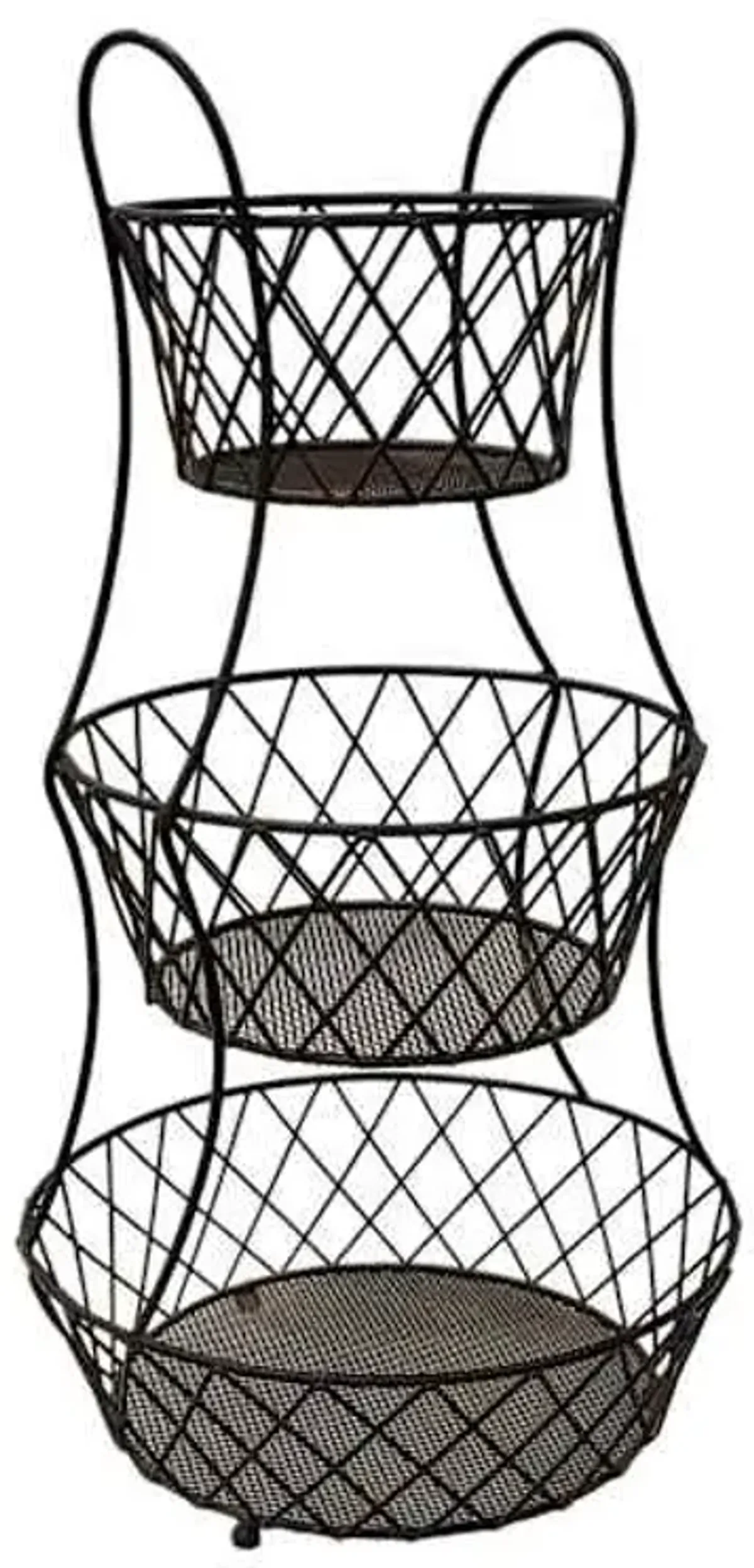 3-Tier Bronze Wire Fruit Basket