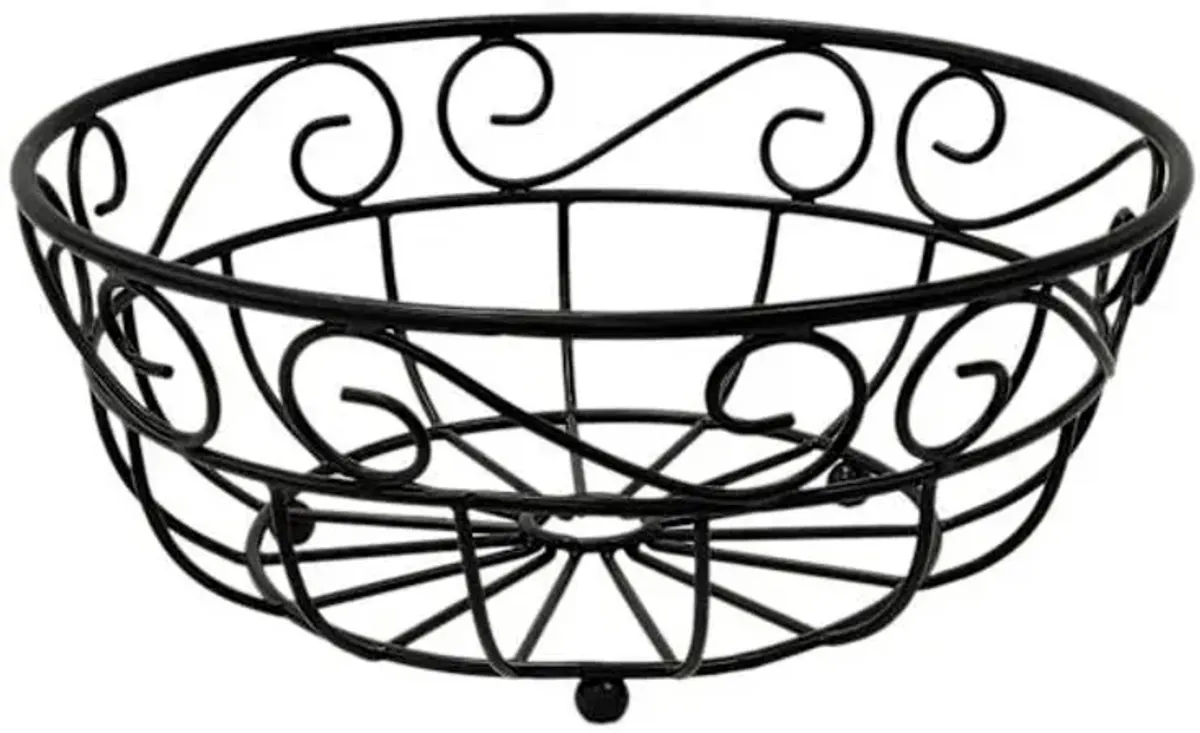 Bronze Scroll Fruit Basket