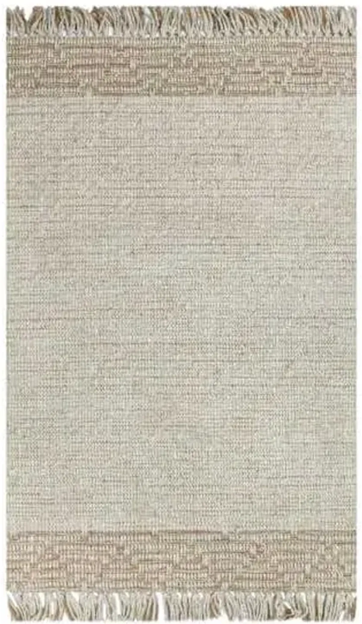 (B693) Found & Fable Kent Ivory Jute Accent Rug, 3x5