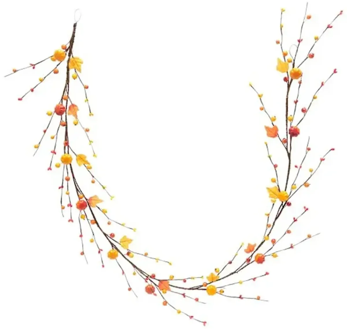 Mini Orange Pumpkin Garland, 60"