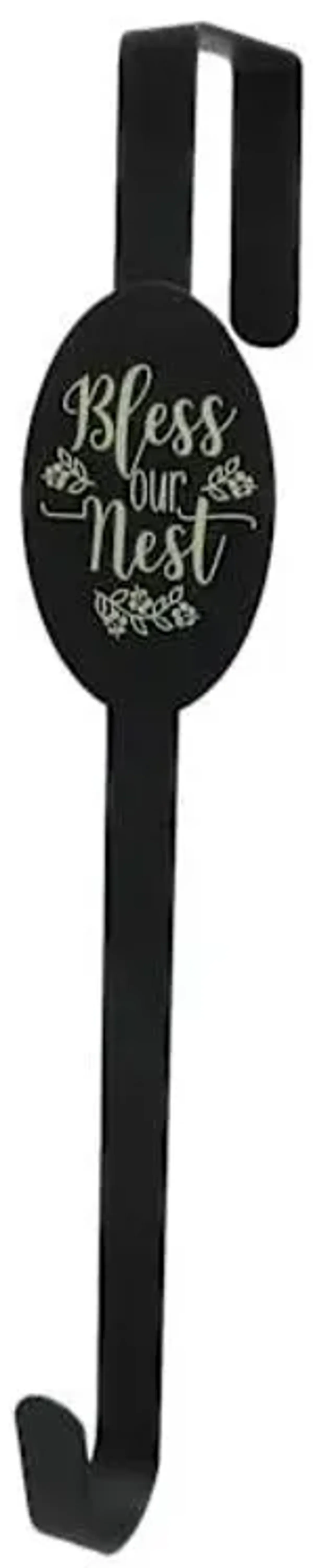 Bless Our Nest Over the Door Wreath Hanger