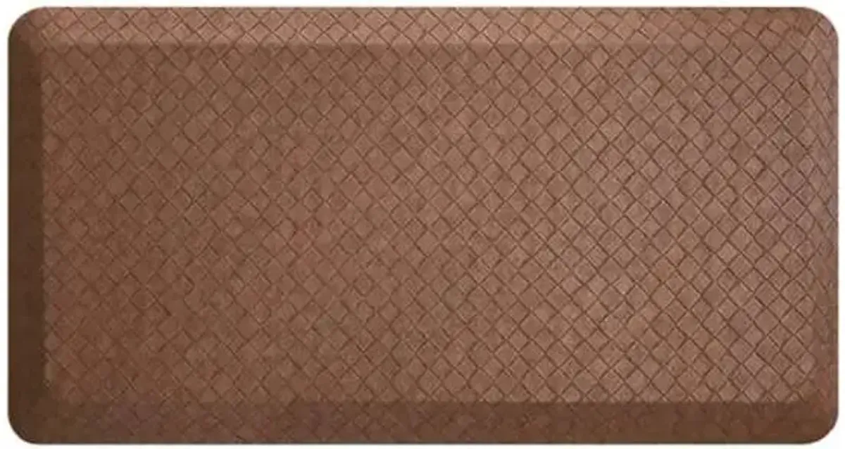 Brown Woven Look Comfort Kitchen Mat, 20x32