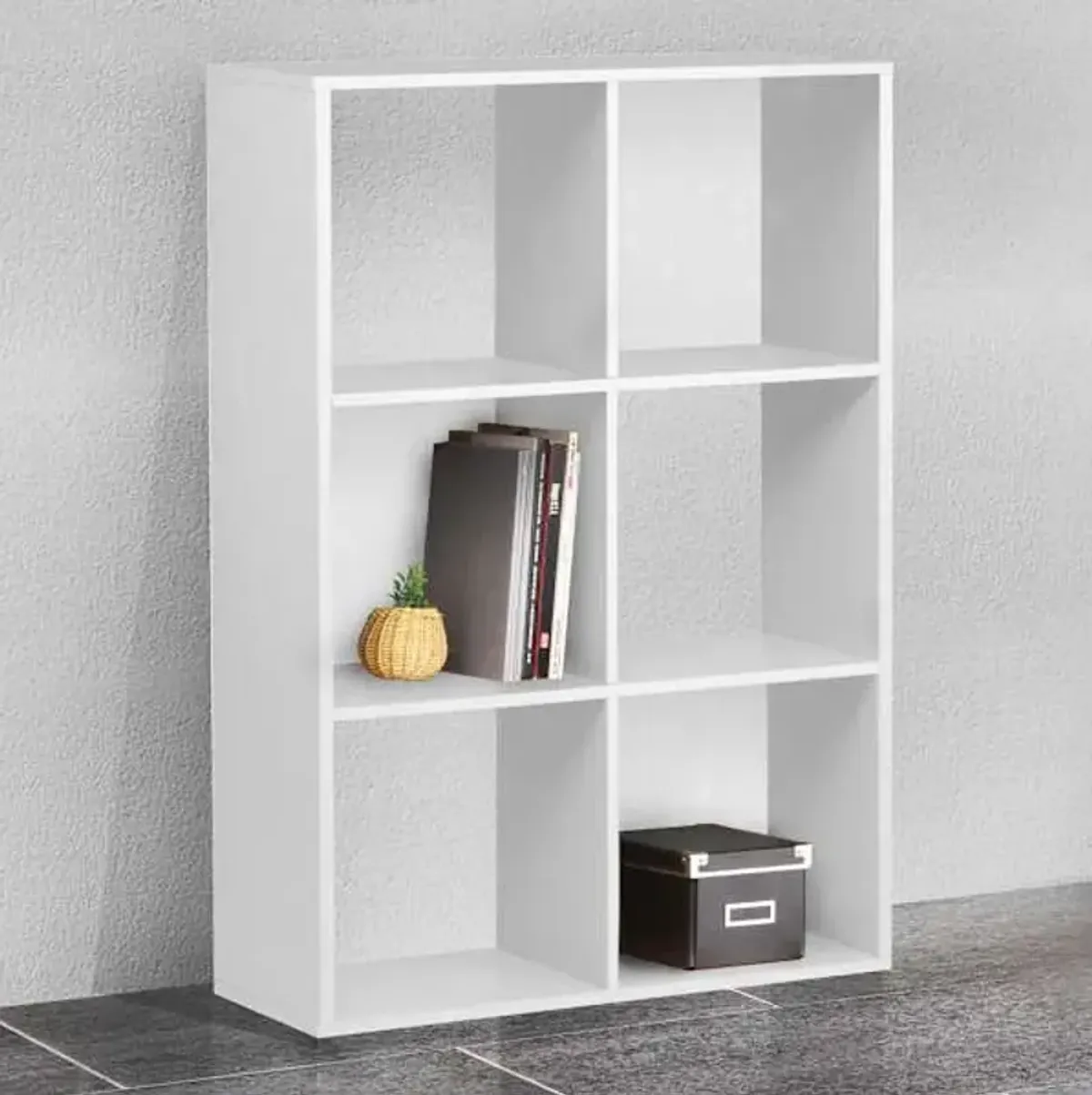 6-Cube Modular Storage System, White