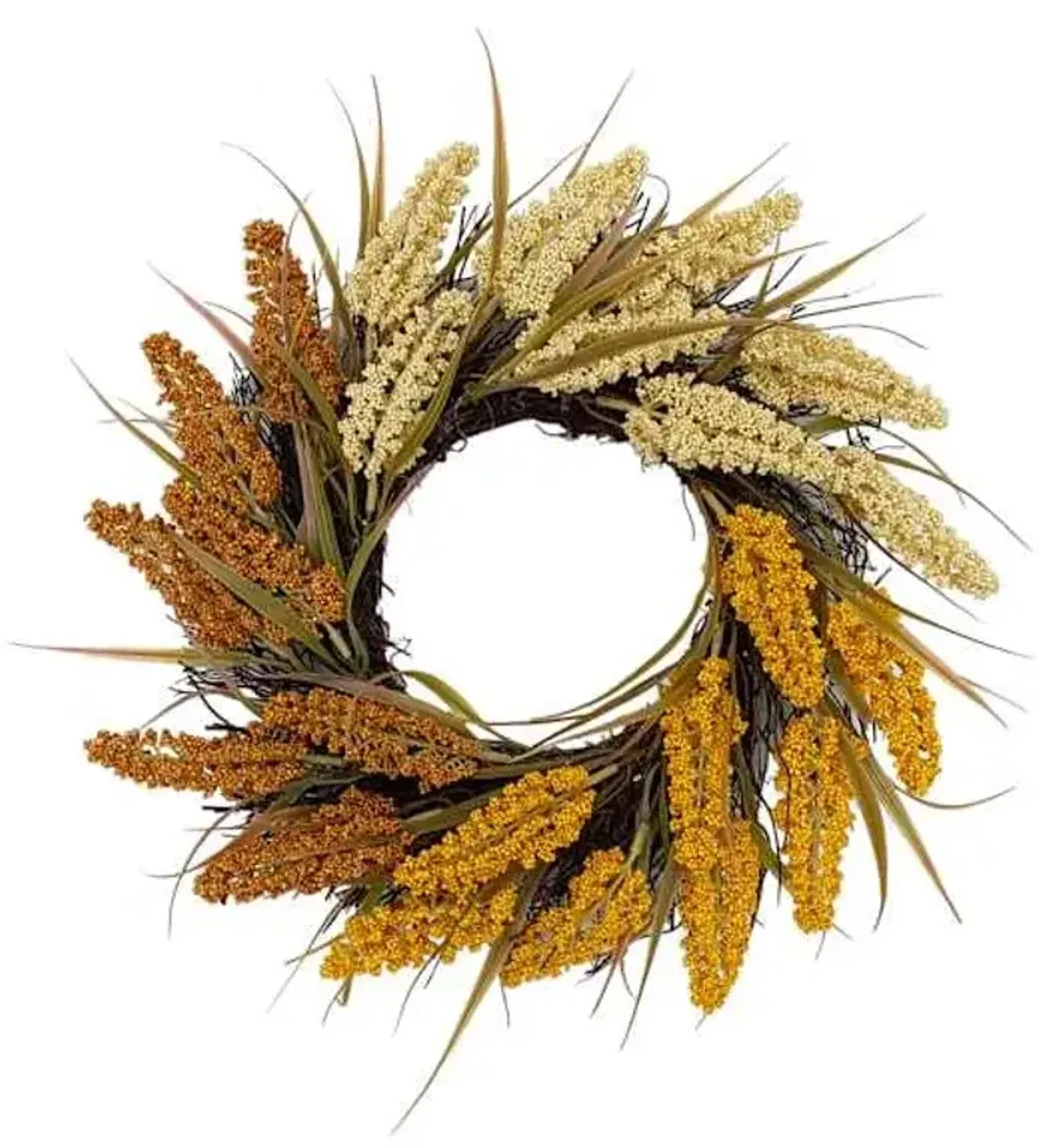 Multicolored Heather Wreath, 16"