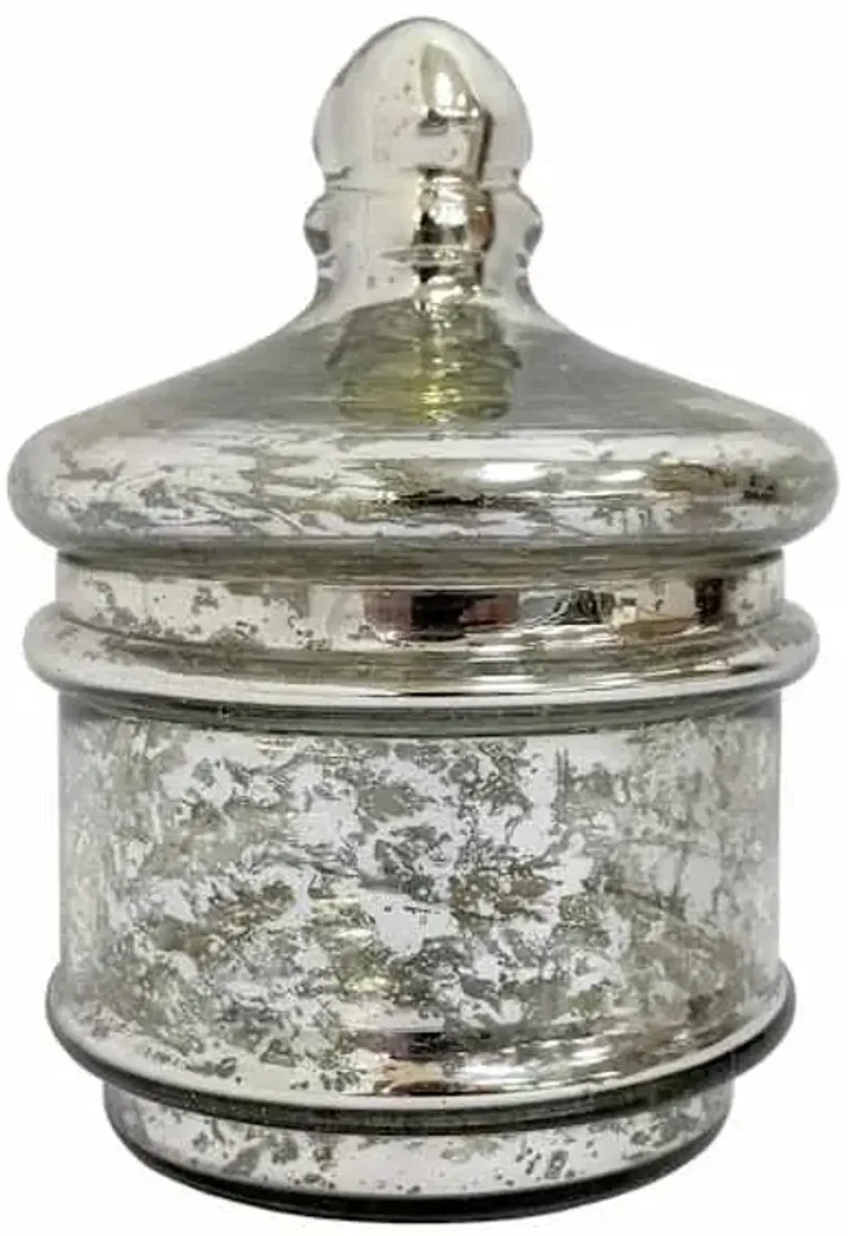 Mercury Glass Container, 6"