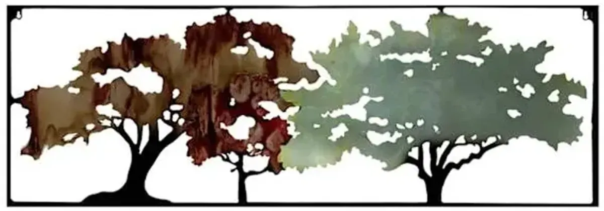 Metal Trees Wall Art, 20x58