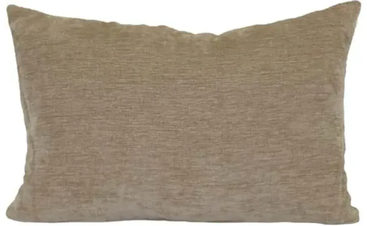 Reese Linen Chenille Throw Pillow, 14x20