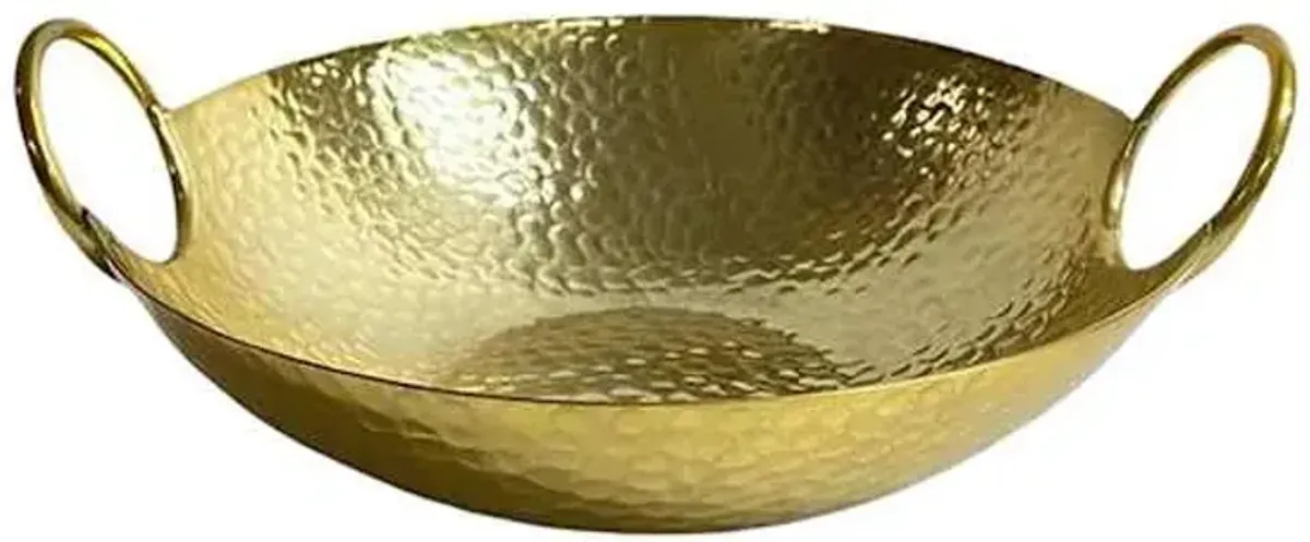 Hammered Gold Oval Platter