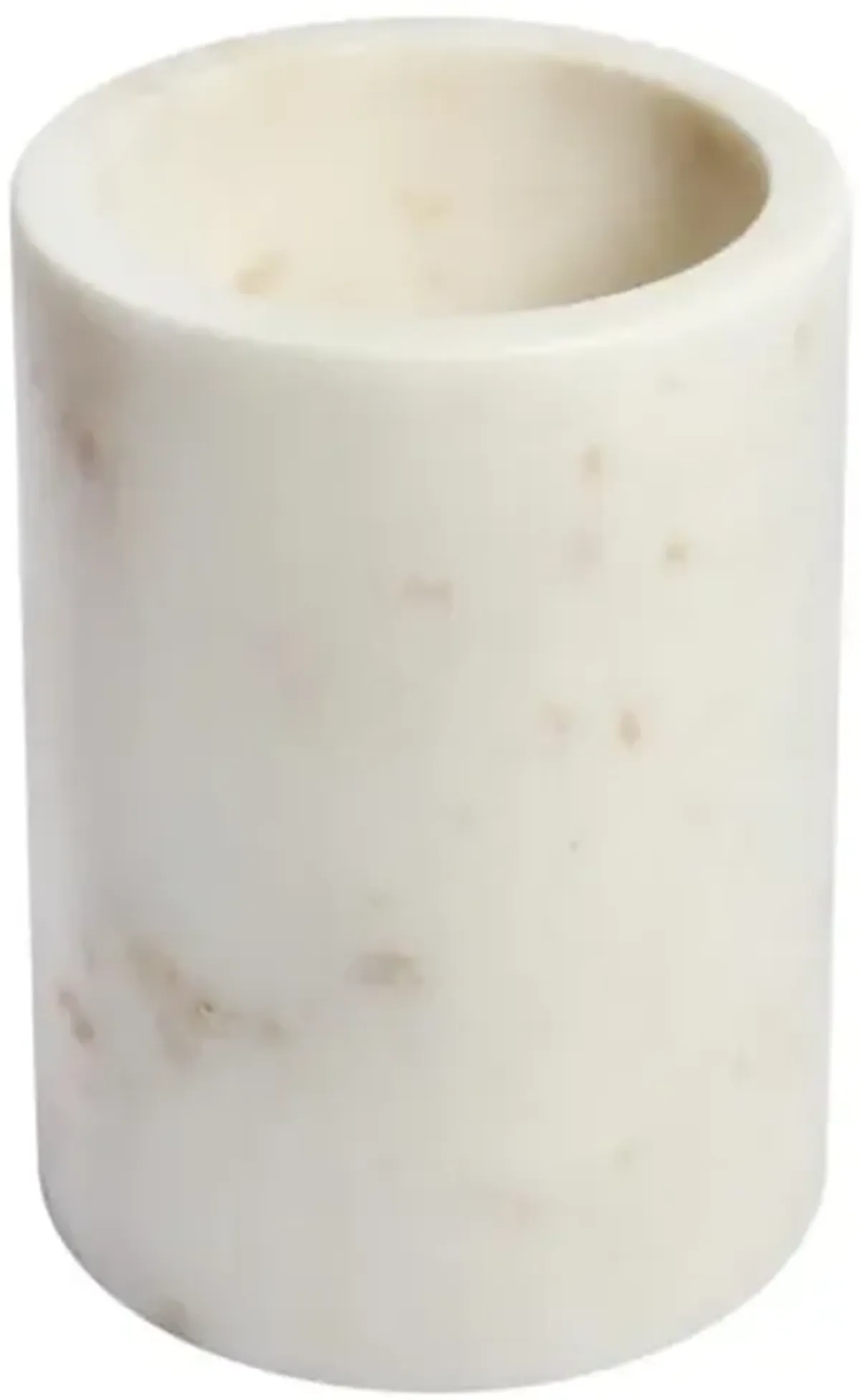 White Marbled Utensil Holder