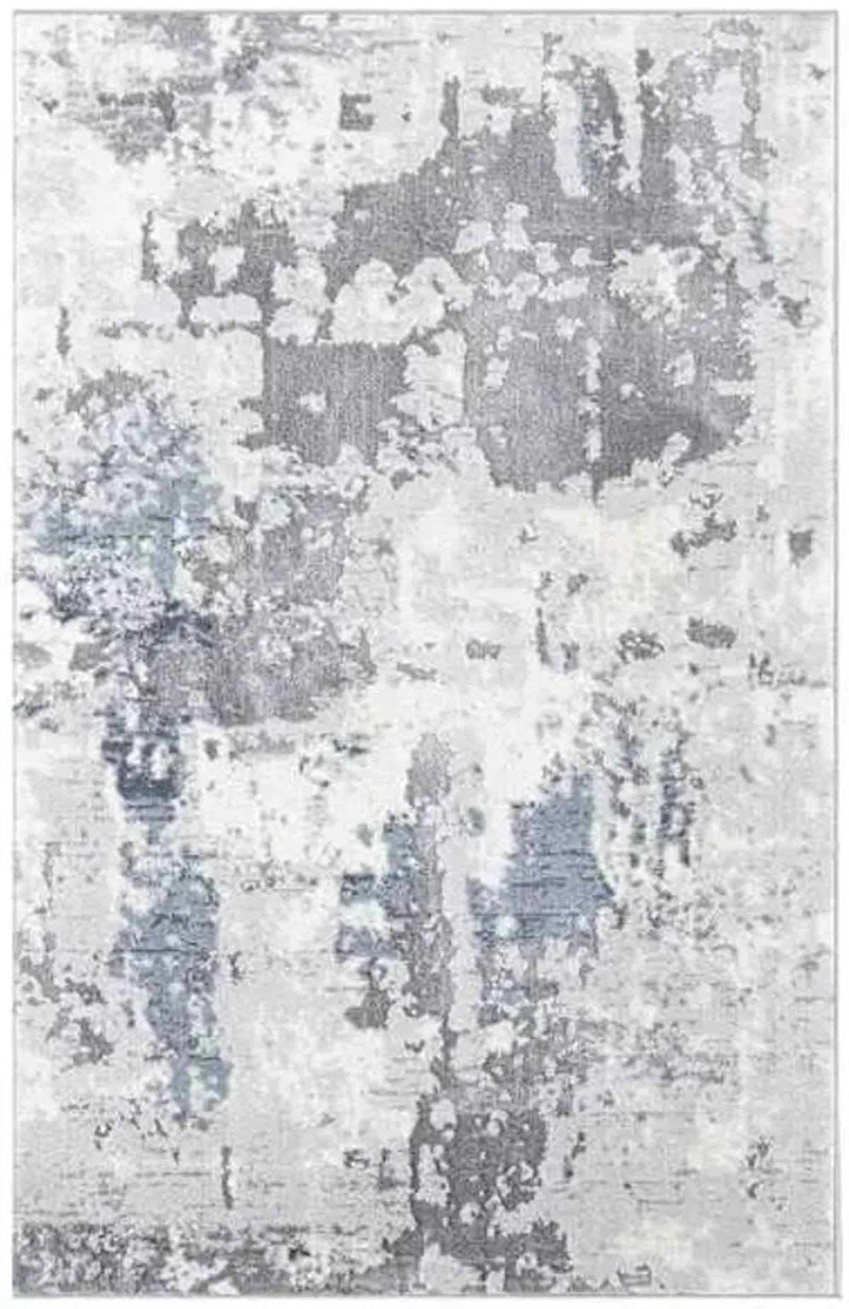 (B694) Verona Grey Abstract Woven Accent Rug, 2x4