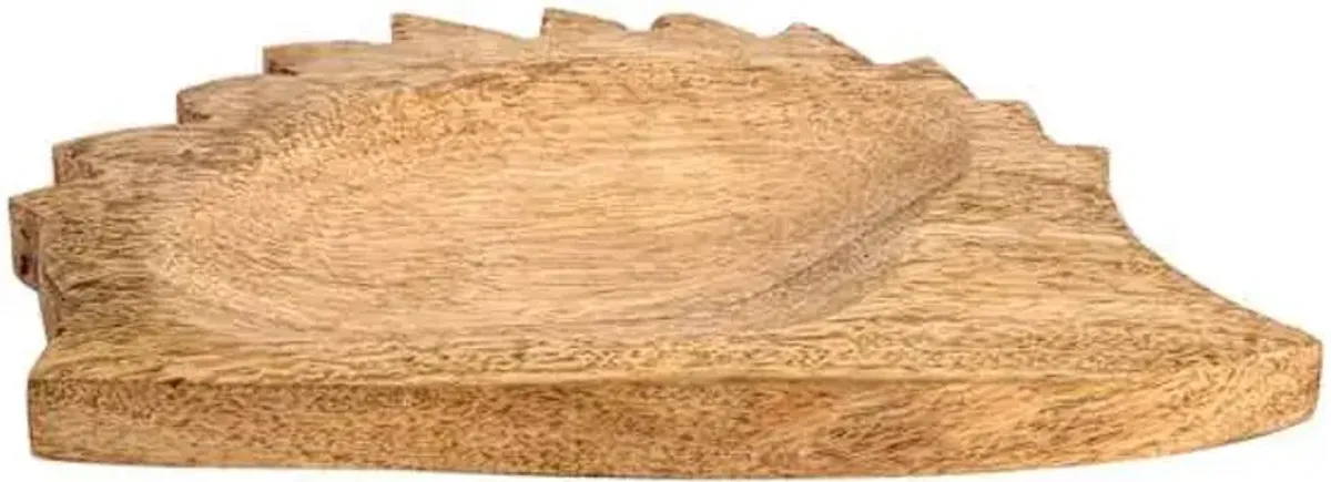 Wooden Hedgehog Trinket Tray, 8x5