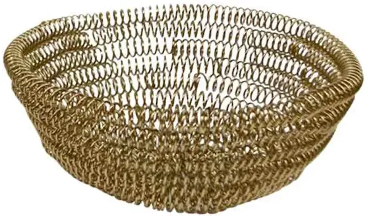 Gold Wire Decorative Bowl, 12"