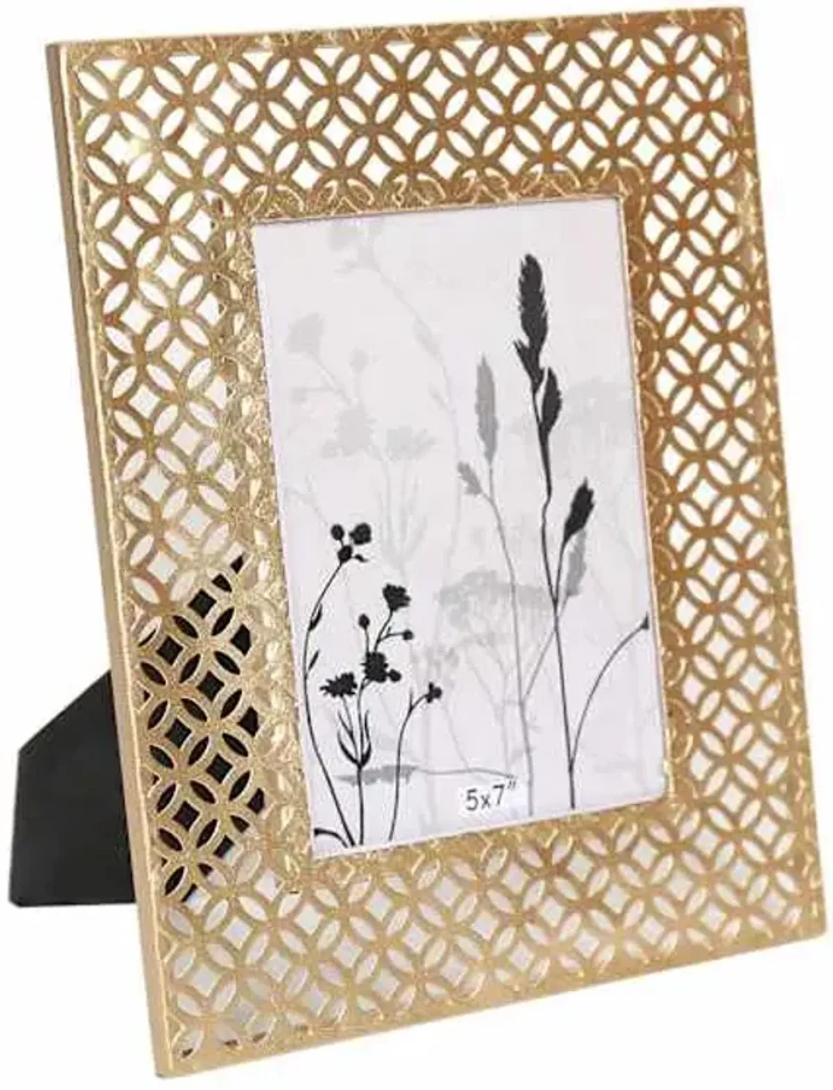 Providence Geometric Metal Tabletop Picture Frame, 5x7