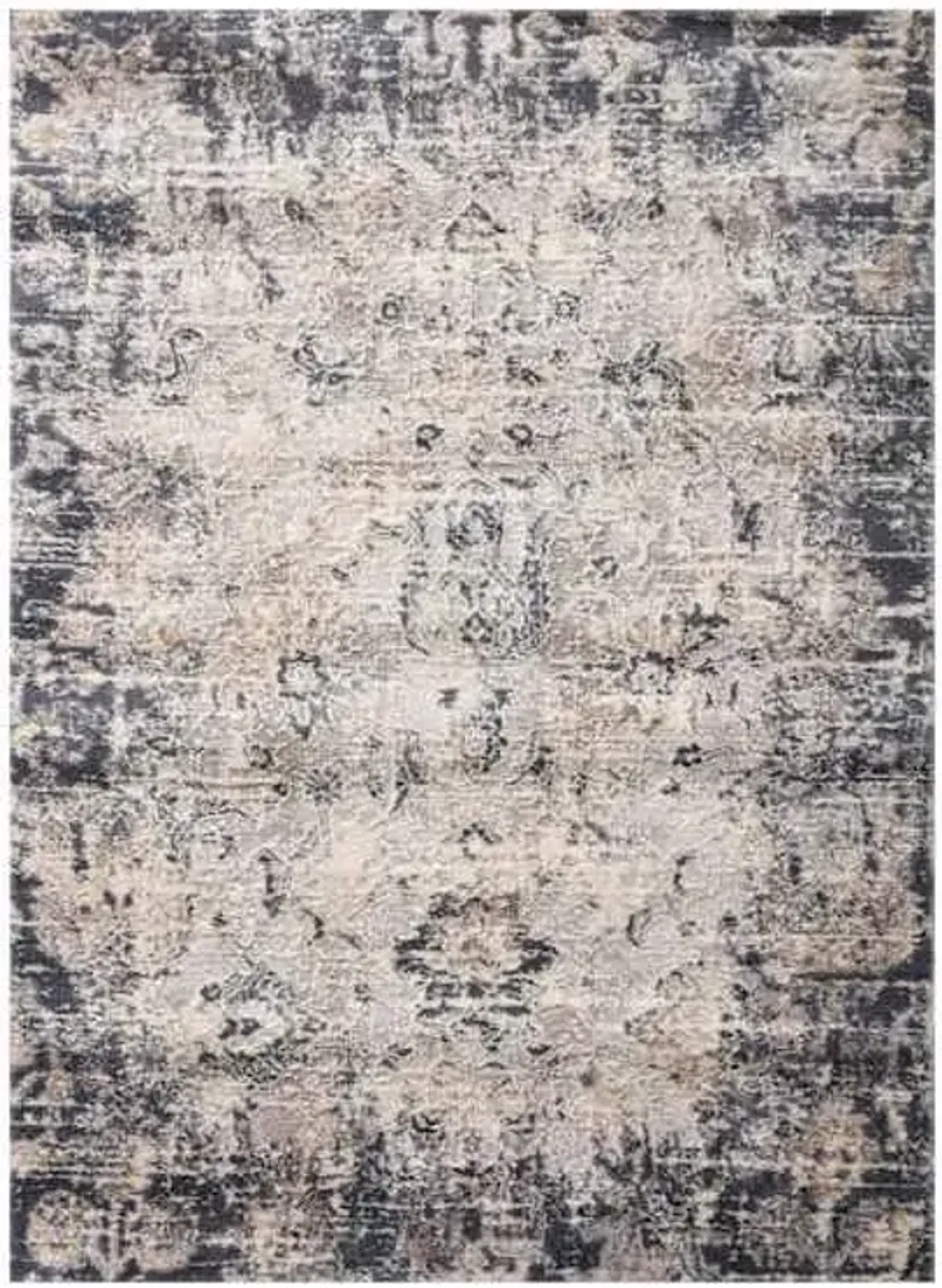 (D492) Honeybloom Muneer Blue & Beige Accent Rug, 3x5