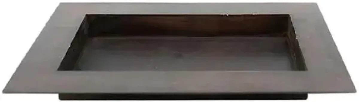 Brown Metal Plate, 16x11