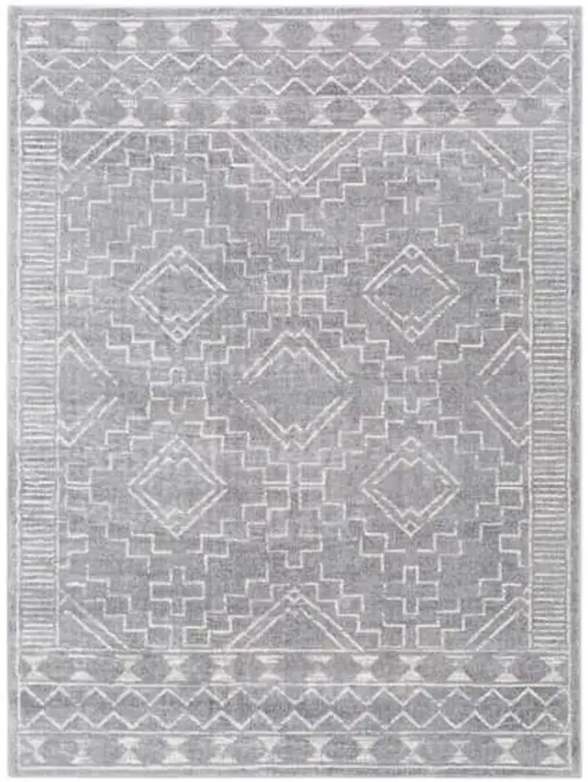 (D497) Roma Grey Global Accent Rug, 3x5
