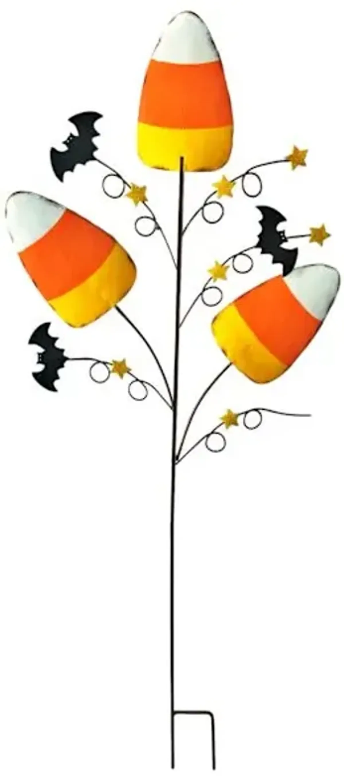 Happy Haunting Candy Corn Trio Yardstake, 16"