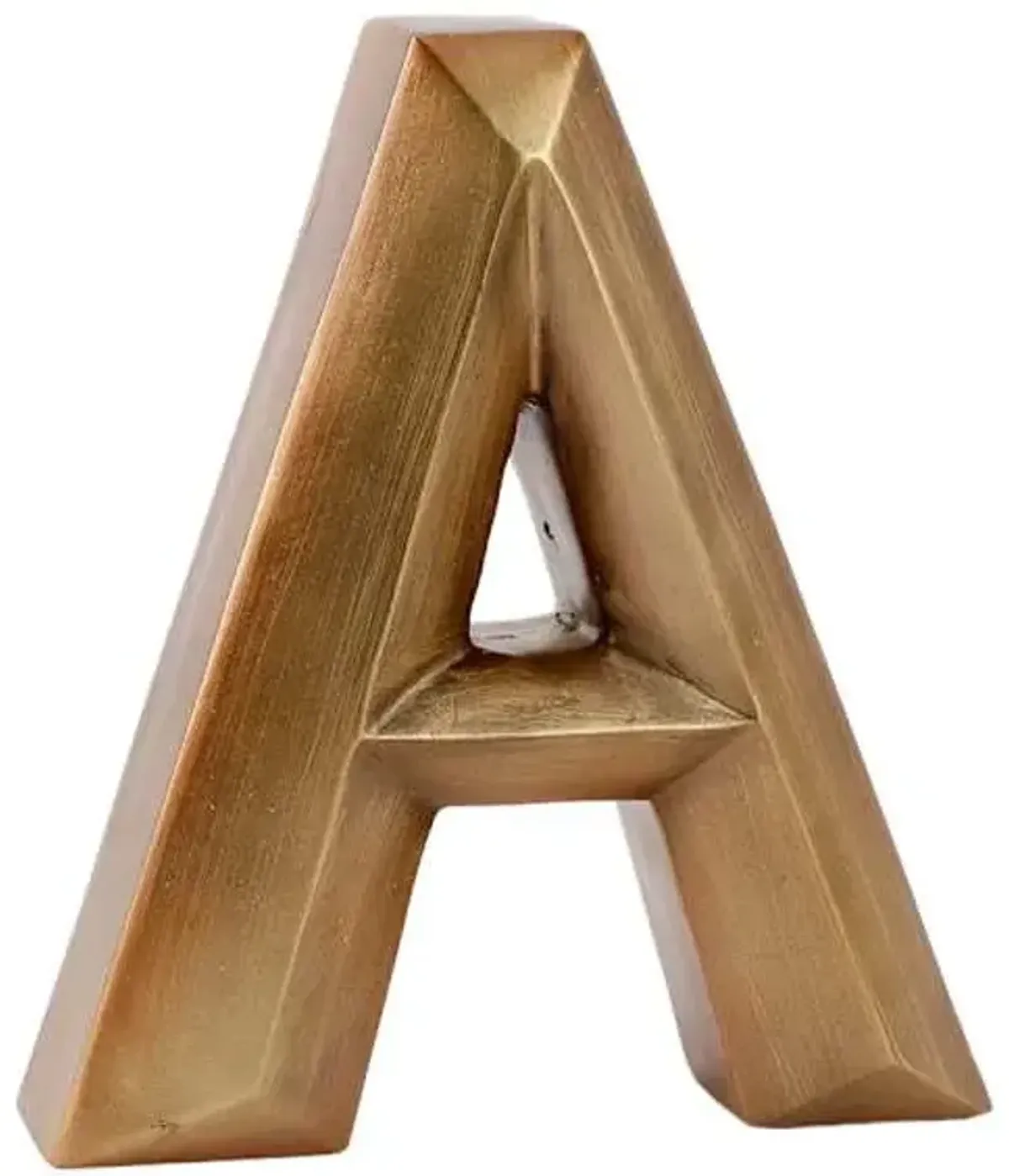 Tracey Boyd 6" Gold Monogram Decor, A