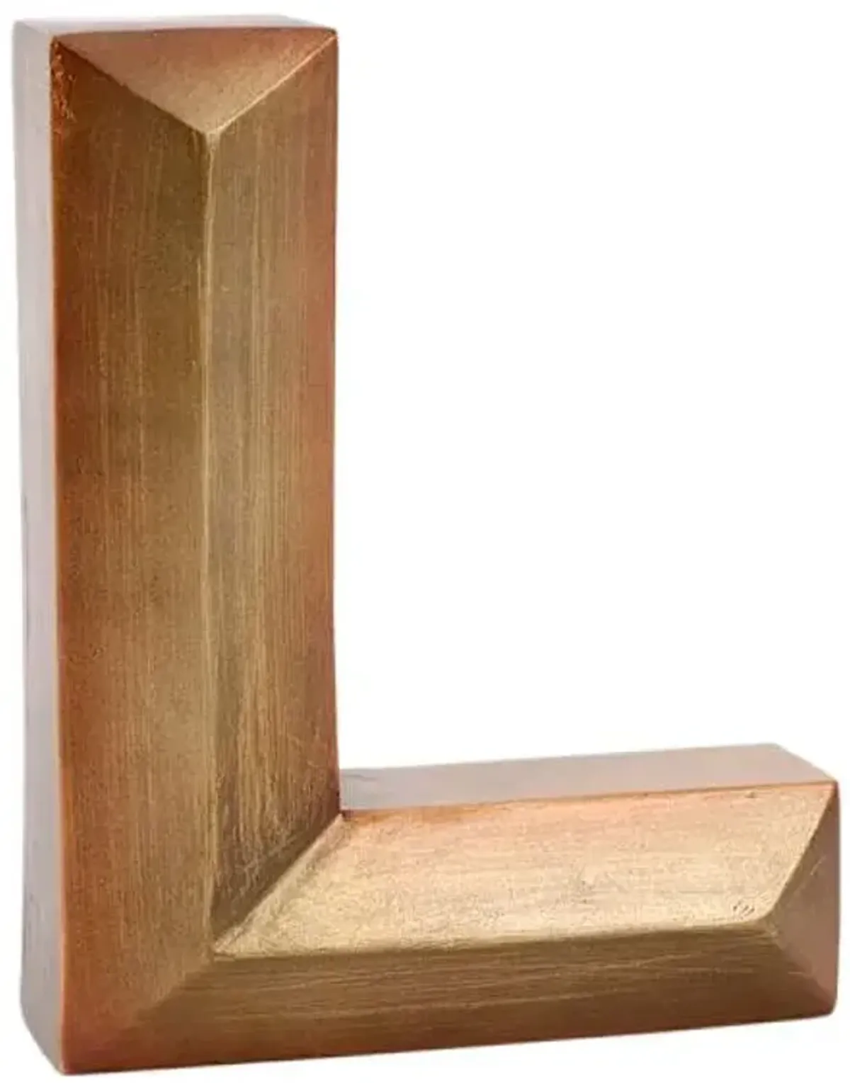 Tracey Boyd 6" Gold Monogram Decor, L