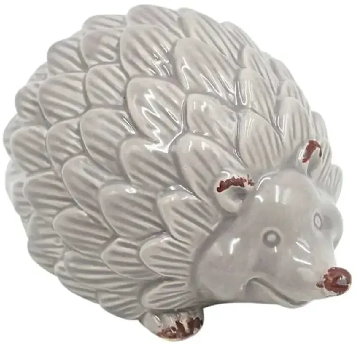 Grey Ceramic Hedgehog, 3"