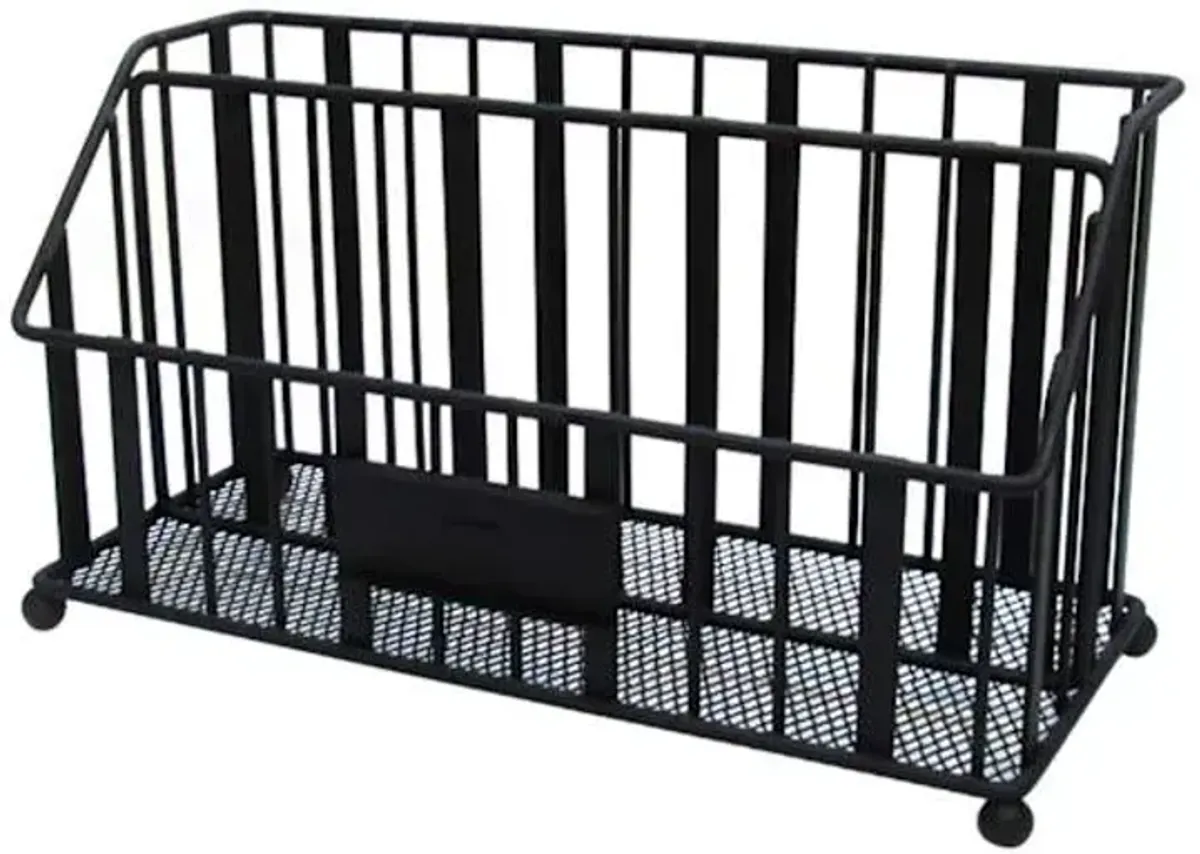 Juno Black Metal Beauty Desk Organizer