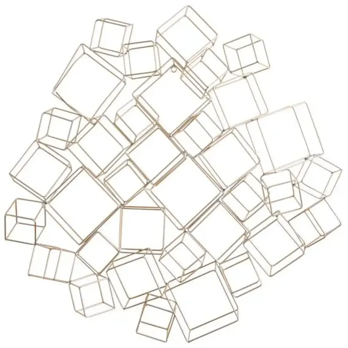 Crosby St. 3D Round Cluster Cube Wall Art, 31x30