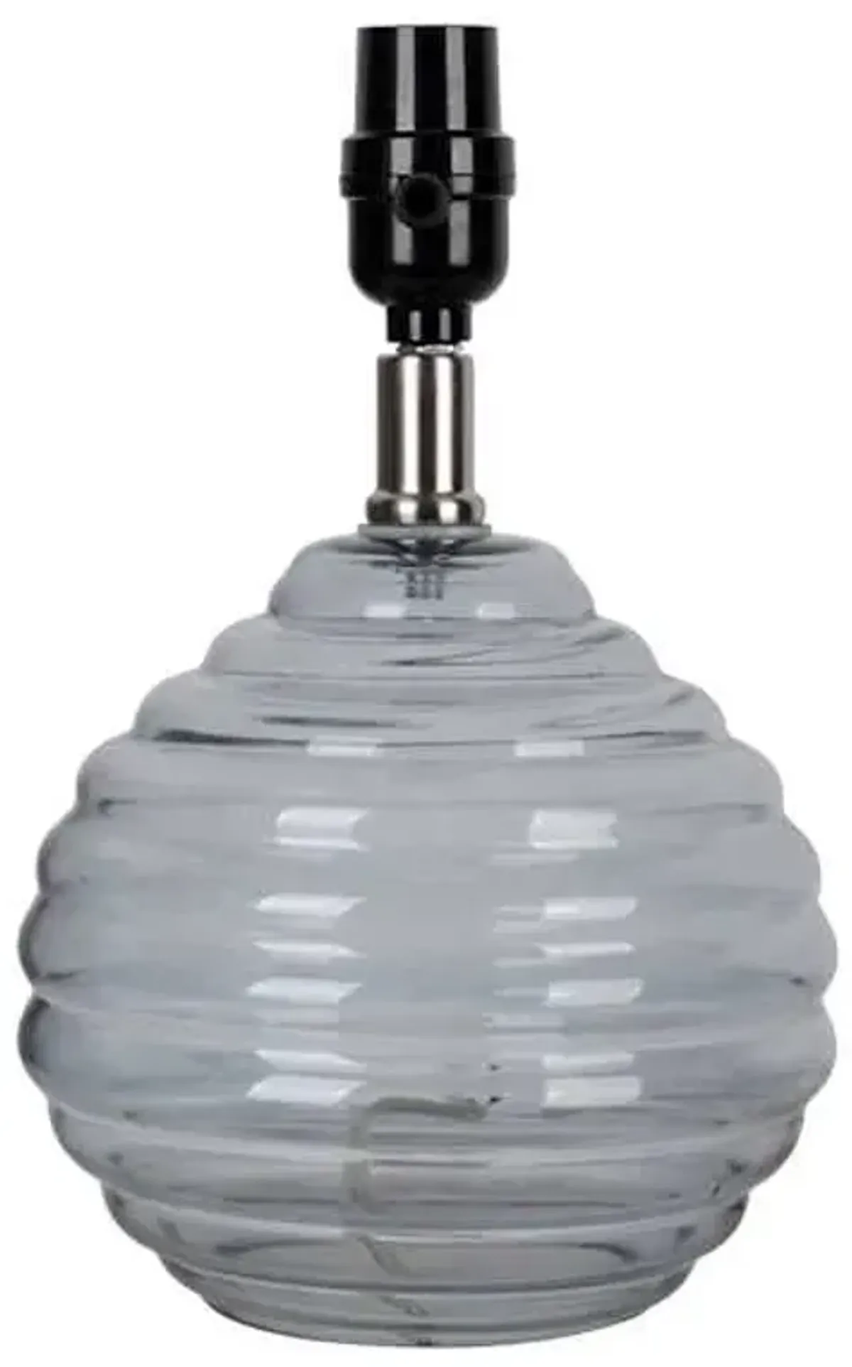 Ribbed Glass Mini Accent Lamp, 11.5"