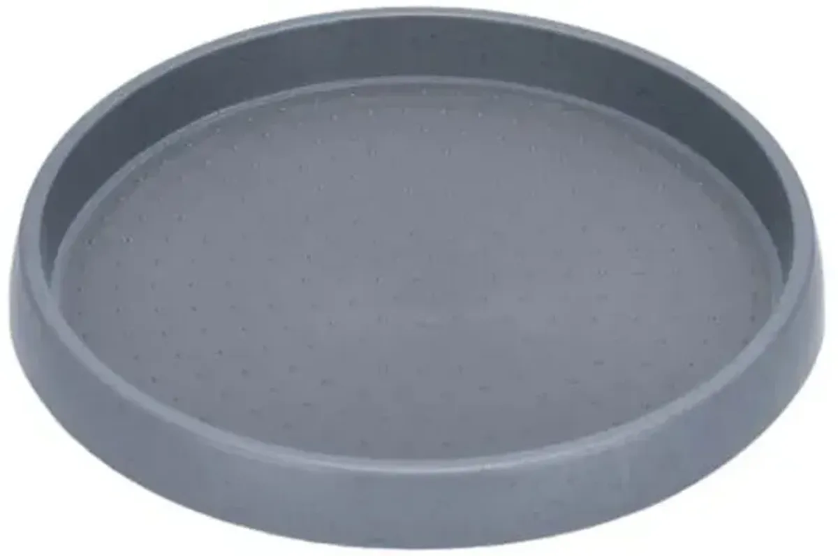 Grey Turntable with Rubber Lining, Small