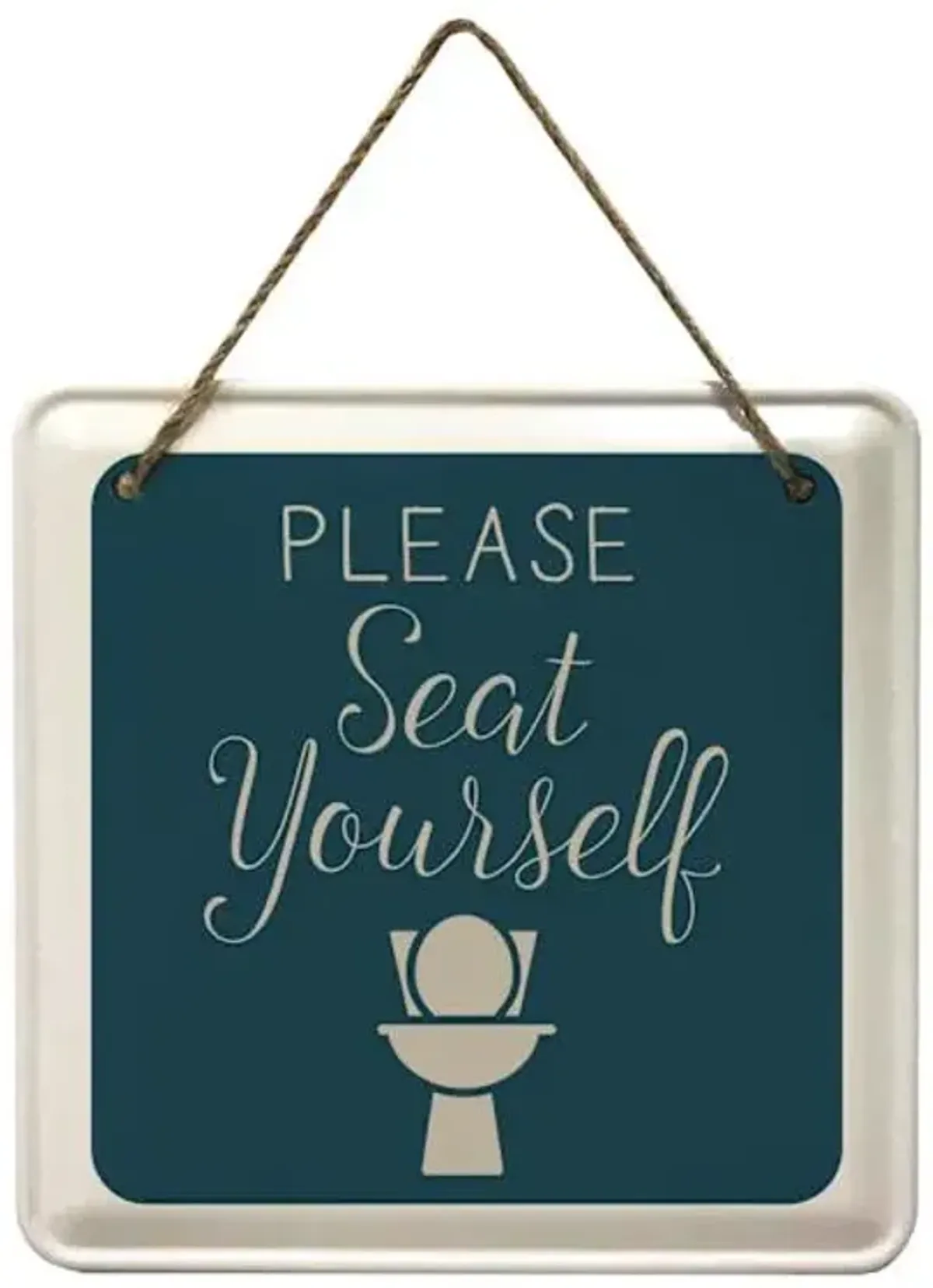 Please Seat Yourself Wall Sign, 8"