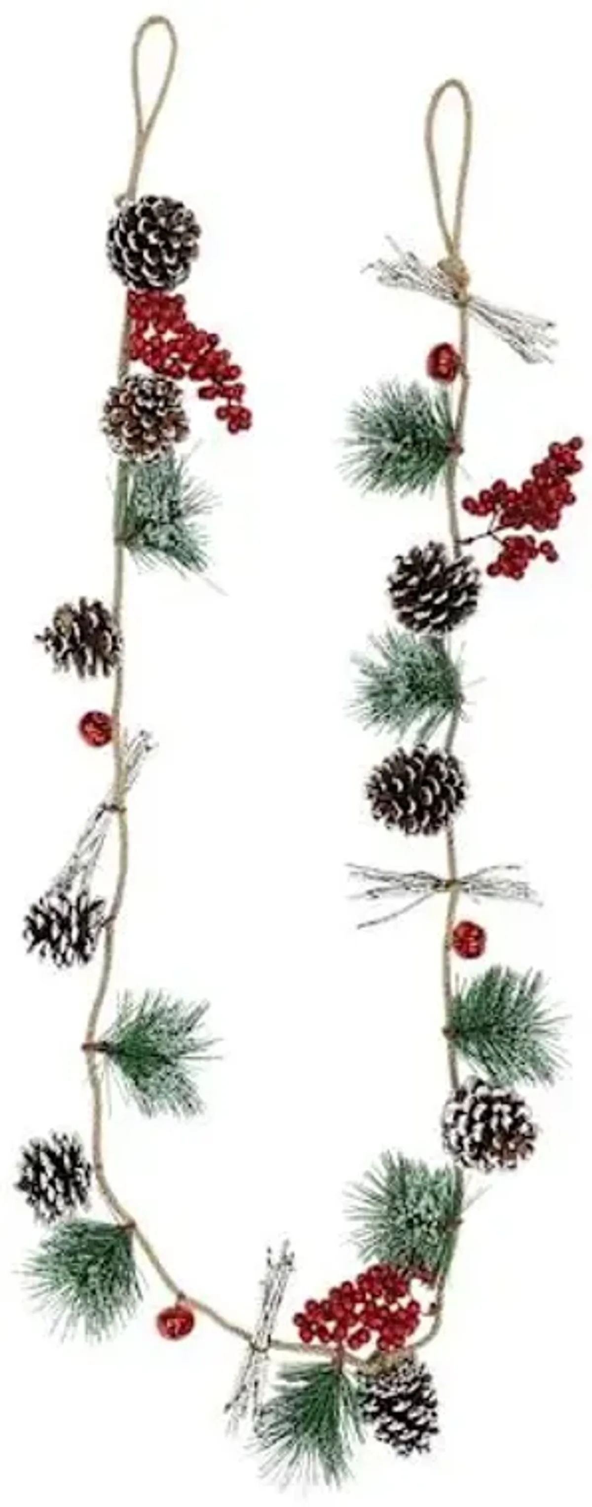Red Berry & Pinecone Garland, 6'