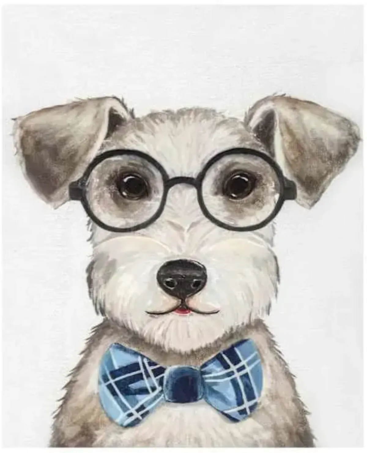 Proper Pup with Glasses, 11x14