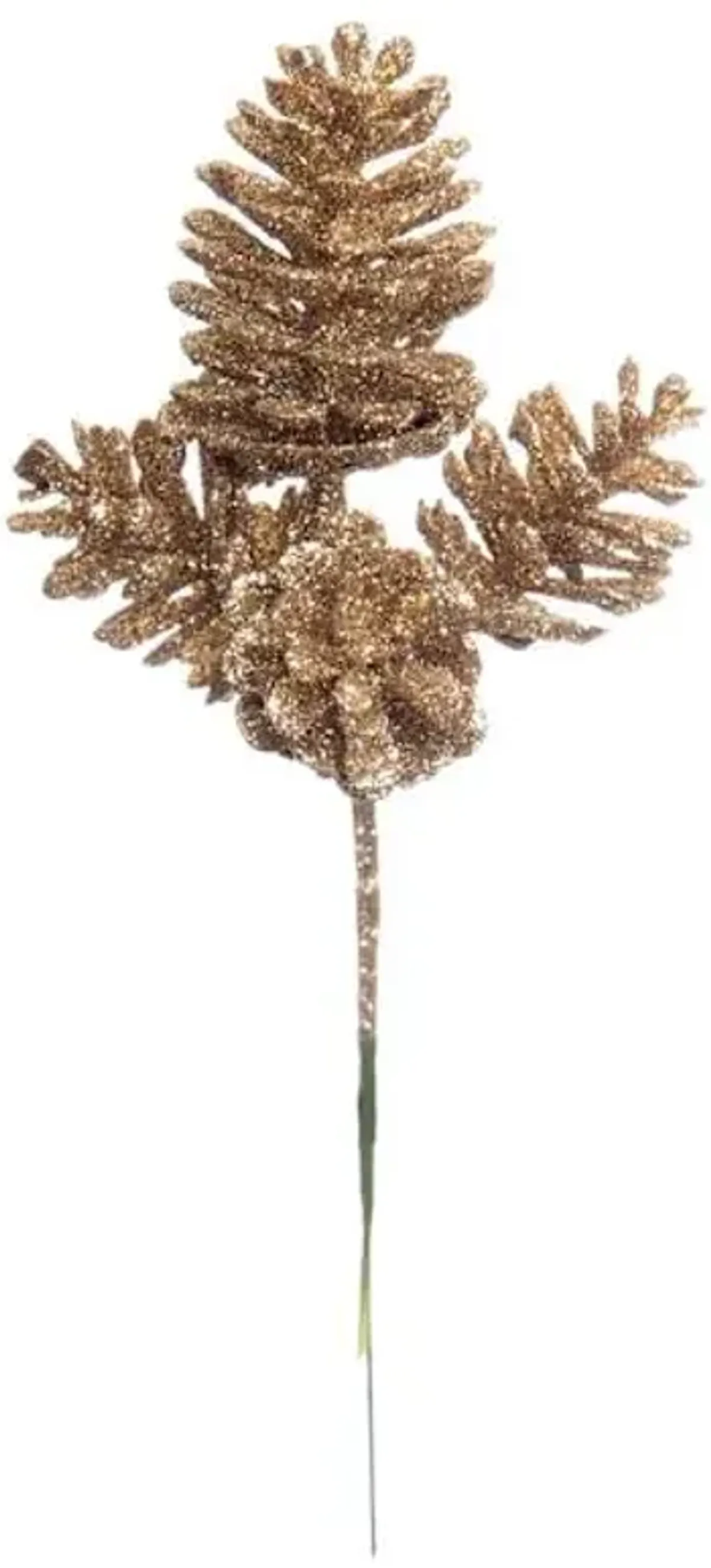 Gold Glittered Cone Pick, 8.5"