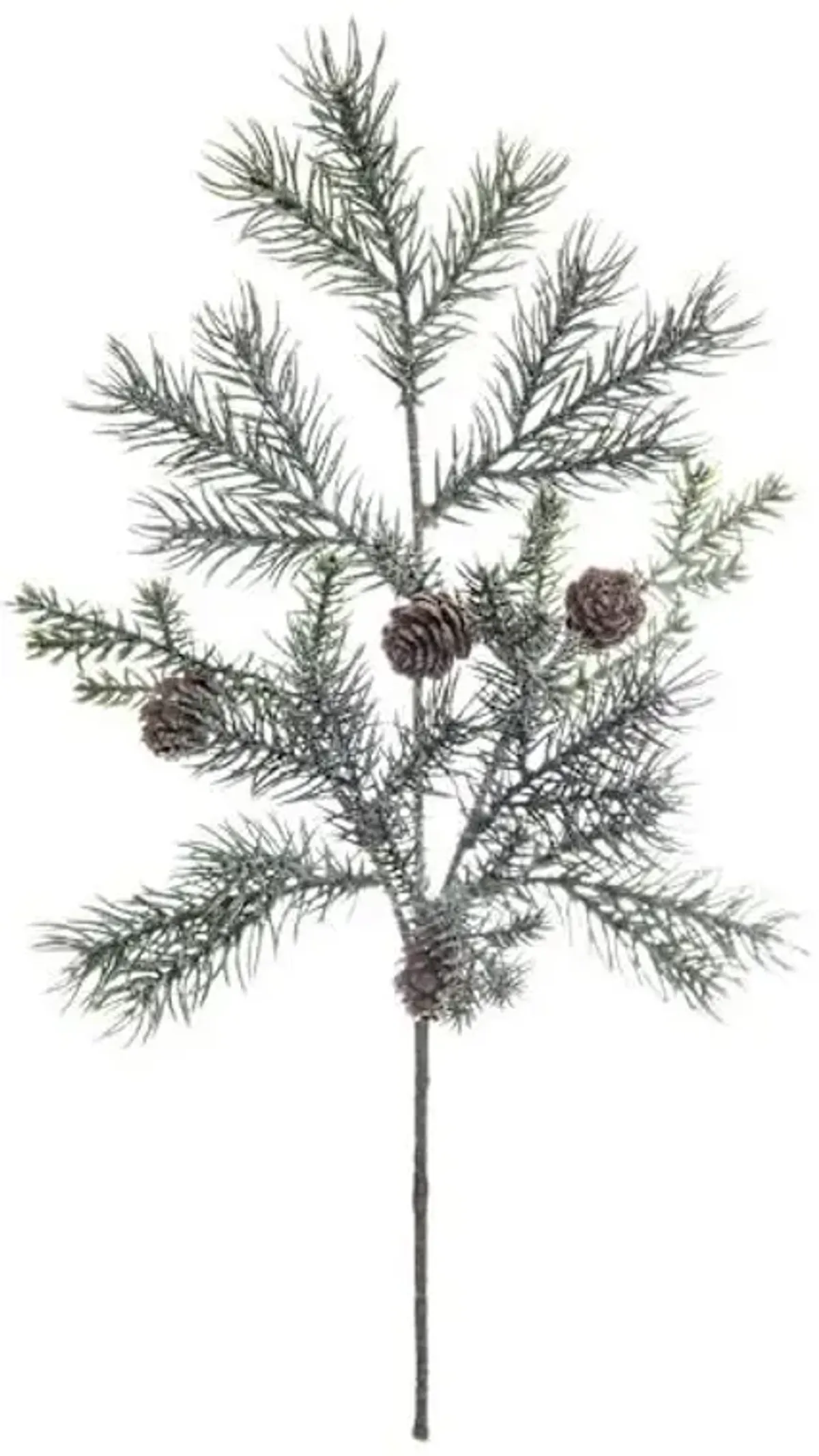 Glittered Snow & Pinecone Pick, 16"