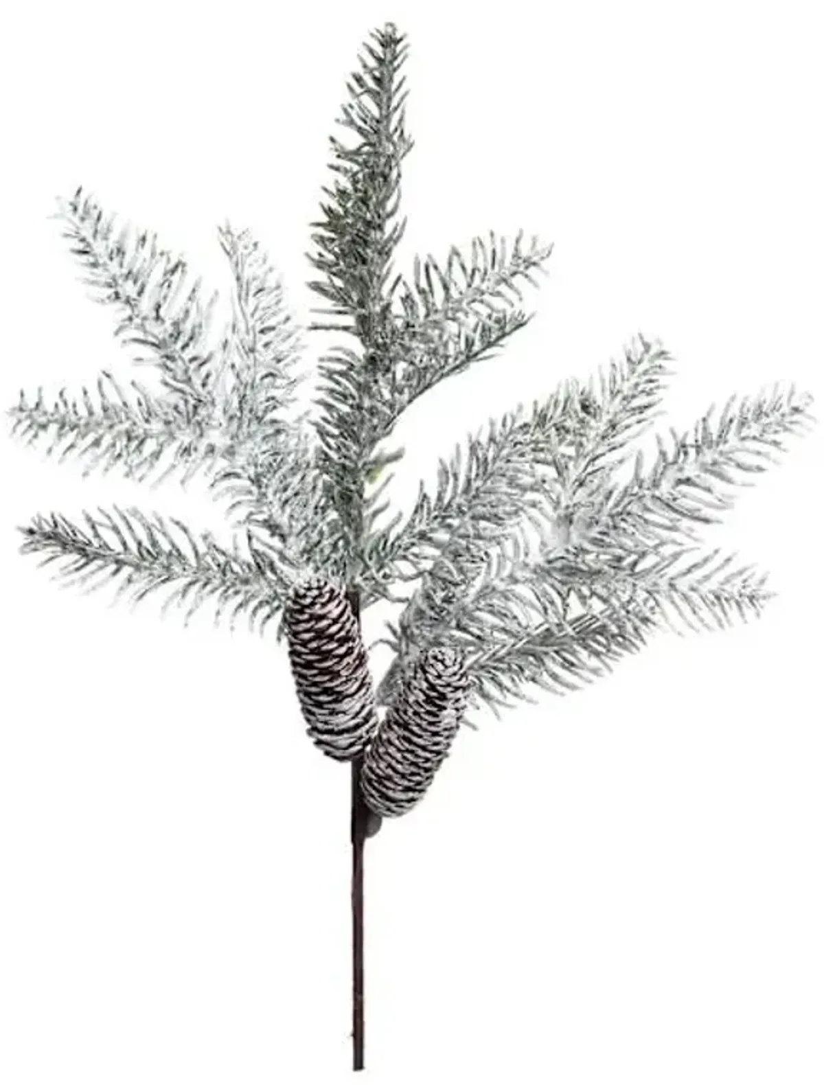 Snowy Pine & Pinecone Pick, 16"