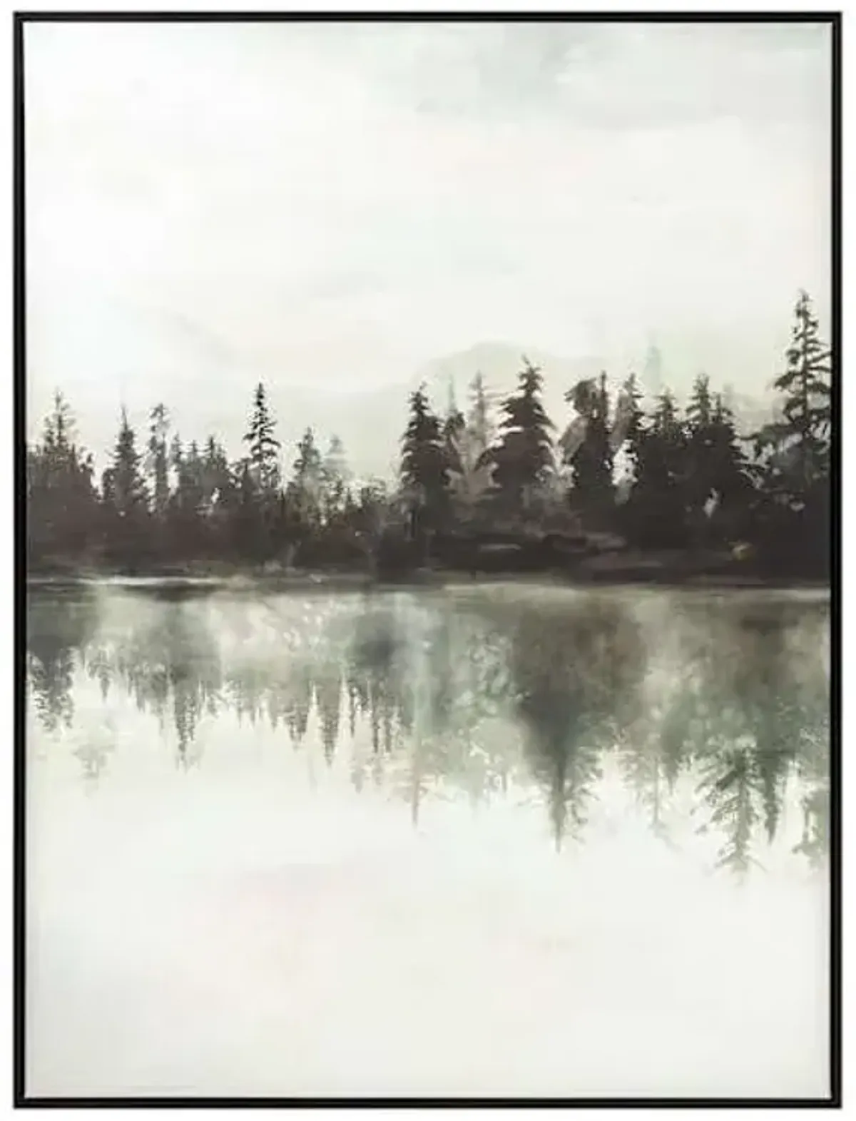 Forest Landscape Framed Canvas Wall Art, 30x40